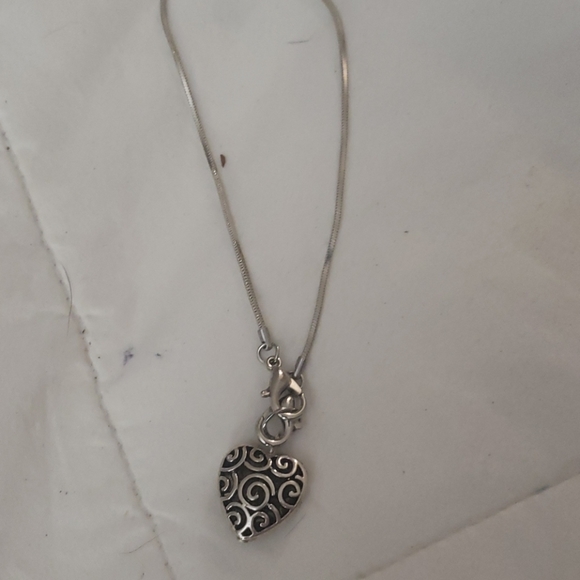 Heart adjustable silver bracelet - Picture 1 of 1